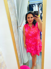 Load image into Gallery viewer, Floral Tie Neck Sleeveless Layered Dress