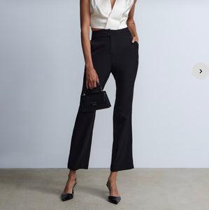 High Rise Straight Leg Pant Premium Stretch