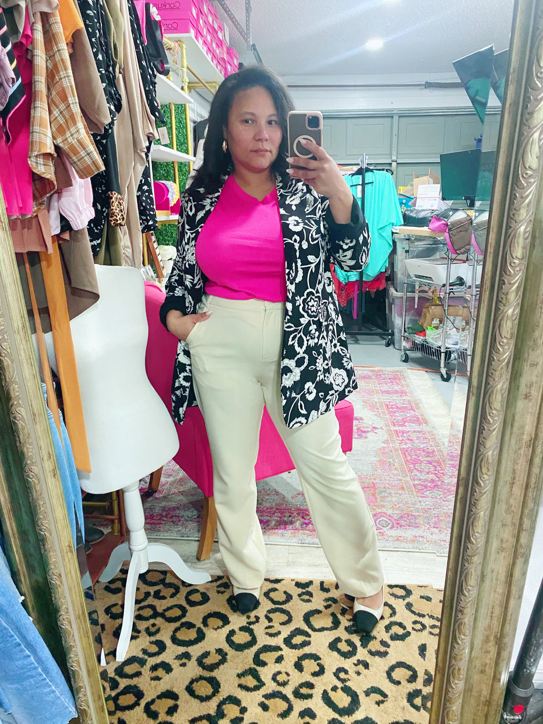 High Rise Straight Leg Pant Premium Stretch