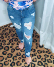 Load image into Gallery viewer, Ocala Distressed High Waisted Skinny Jeans