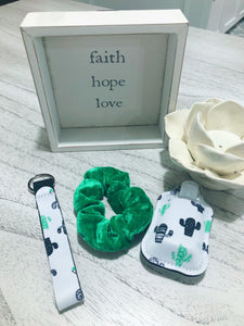 Hand Sanitizer Key Fob Scrunchie Bundle