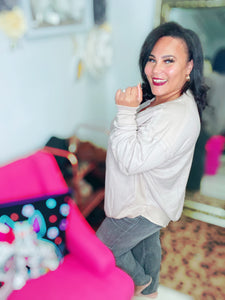 Sew In Love Raw Edge Crewneck