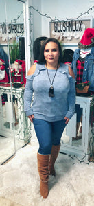 Follow Me Cold Shoulder Top