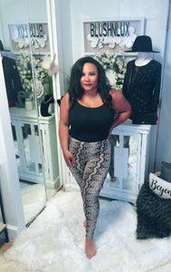 Sassy Snake Skin Leggings