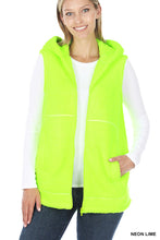 Load image into Gallery viewer, The Perfect Sherpa Hooded Pocket Vest