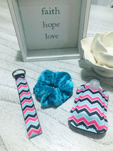 Load image into Gallery viewer, Hand Sanitizer Key Fob Scrunchie Bundle
