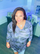 Load image into Gallery viewer, Jenny Camo Long Sleeve Top