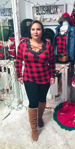 All About Buffalo Plaid Top
