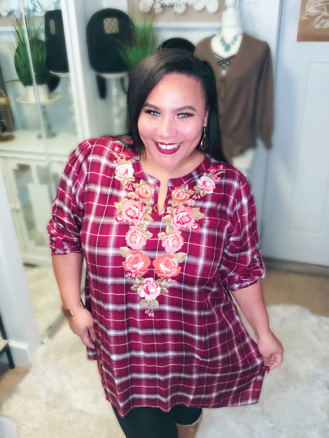The Sunday Love Plaid Top