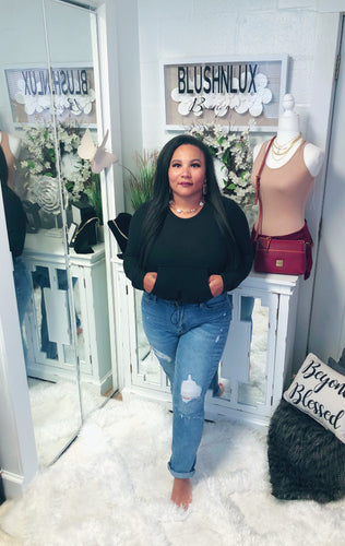She So Shallow Crop Sweater