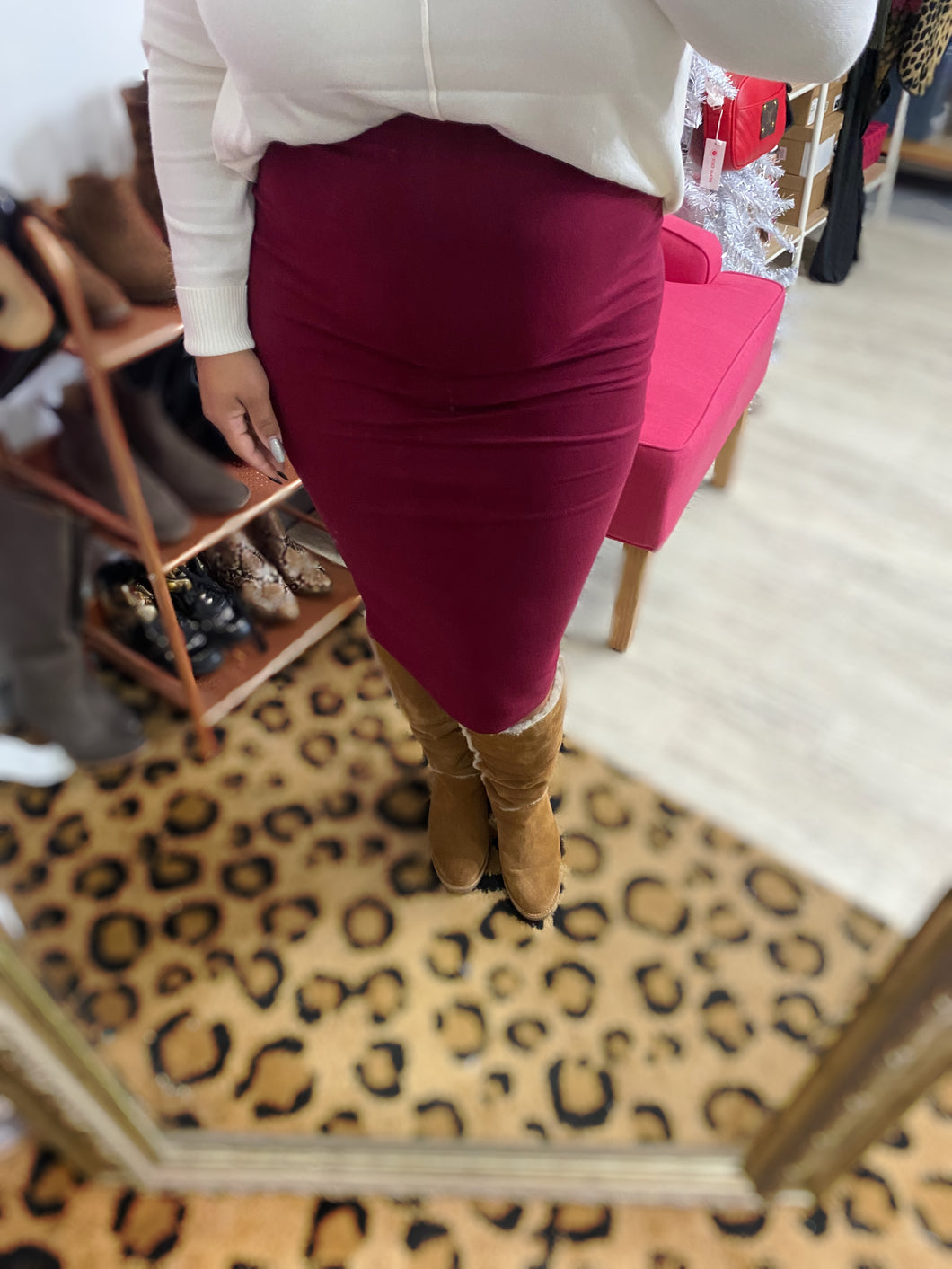 Take Me Back Pencil Skirt