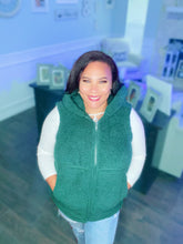 Load image into Gallery viewer, The Perfect Sherpa Hooded Pocket Vest