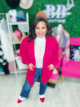 Load image into Gallery viewer, Waffle Open Cardigan with Pockets
