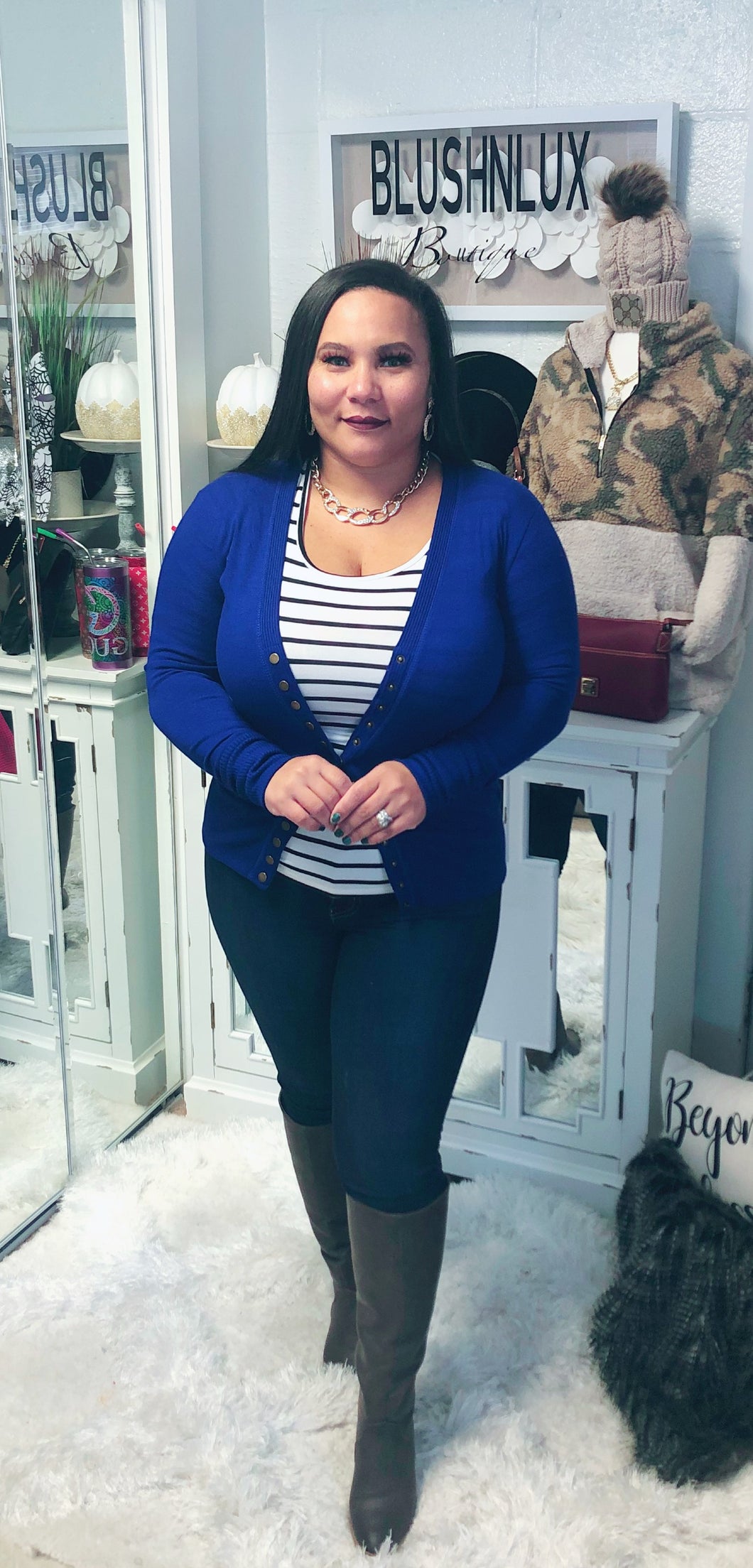 Sophia Snap Sweater Cardi