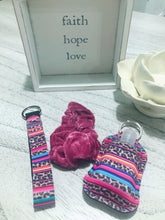 Load image into Gallery viewer, Hand Sanitizer Key Fob Scrunchie Bundle