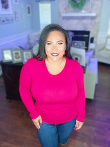 Ocala Scoop Neck Long Sleeve Top
