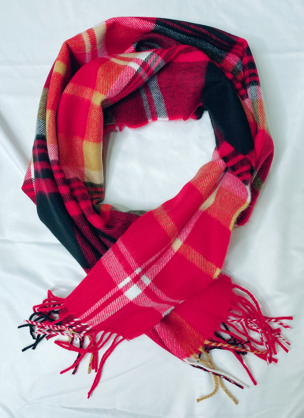Red Plaid Softer Then Cashmere Scarf