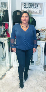 Vienna Lace Sleeve Blouse