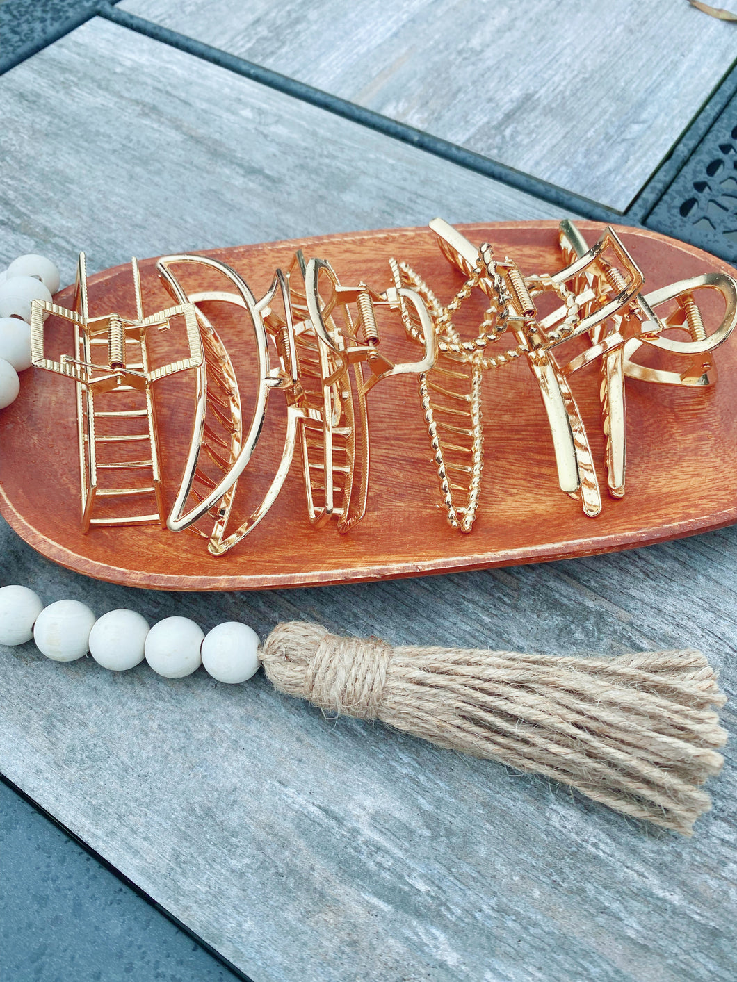 Mystery Gold Metal Hair Claw