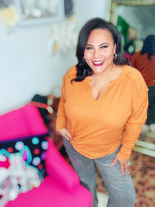 Sew In Love Raw Edge Crewneck