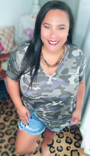 Jenny Camo Top