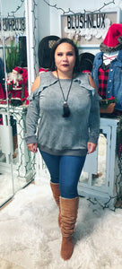 Follow Me Cold Shoulder Top