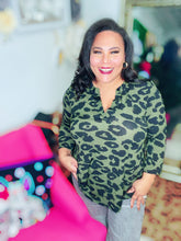 Load image into Gallery viewer, Sew In Love Olive Animal Print Gabby