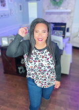 Load image into Gallery viewer, Never Stop Trying Leopard Raglan
