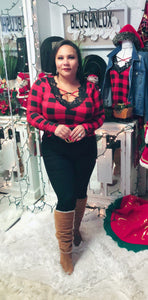 All About Buffalo Plaid Top