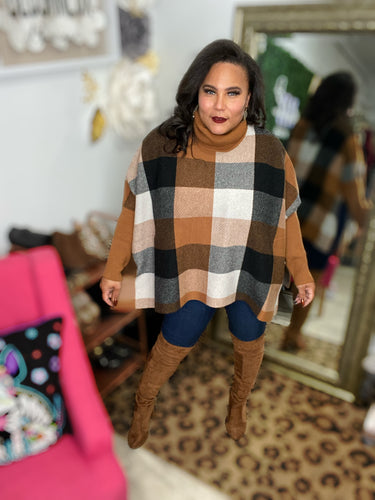 Get Your Attention Plaid Sweater