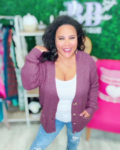 Set The Tone Waffle Knit Cardigan