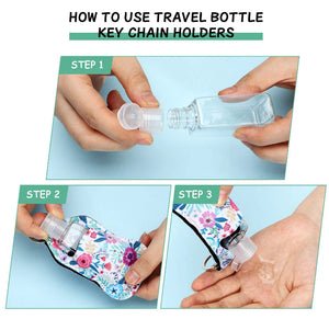 Hand Sanitizer Key Fob Scrunchie Bundle