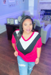 Chasing Amy Chevron Top